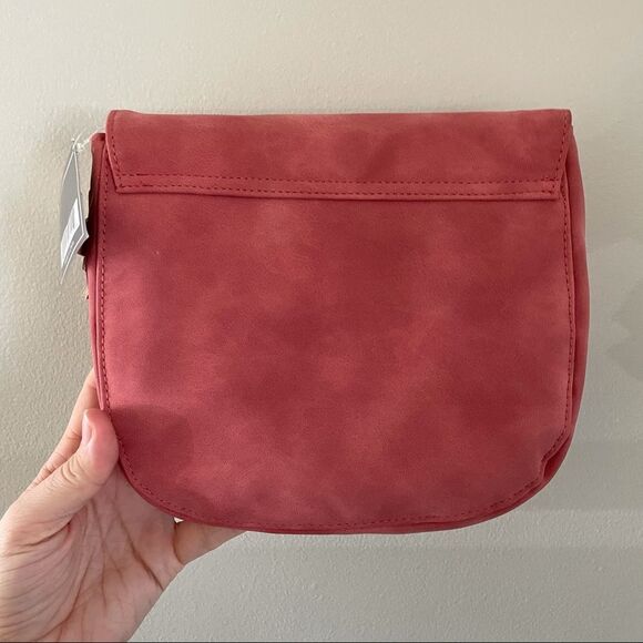 NWT Suede Zippered Cosmetic Bag Toiletry Pouch - Picture 3 of 5
